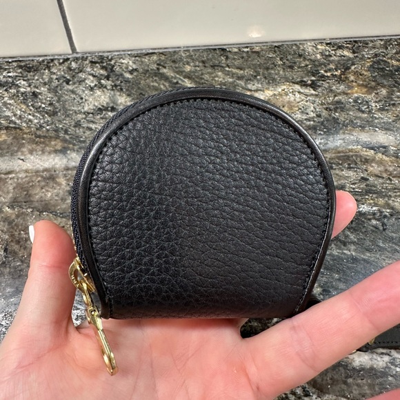 Dooney & Bourke Vintage Black Leather Coin Purse Wristlet - Picture 6 of 6